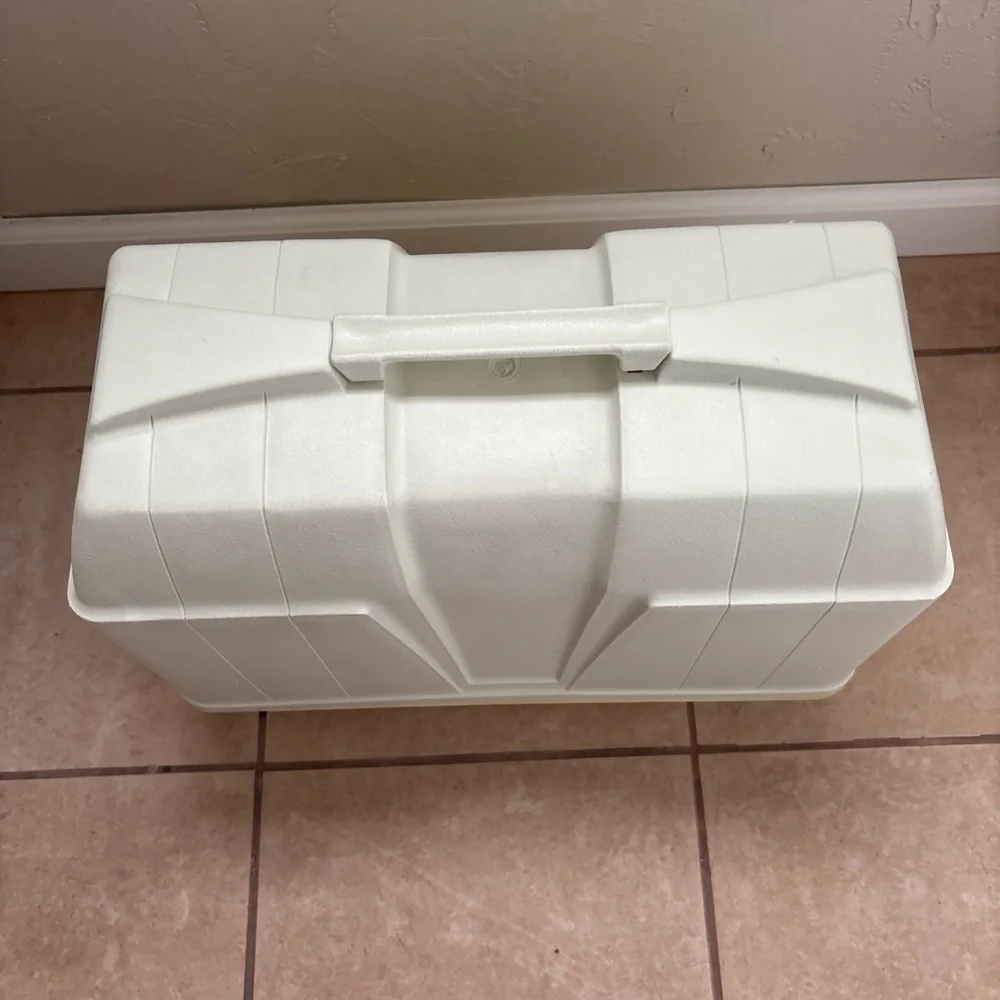Vintage Art Deco Sewing Machine Hard Storage Case Heavy Duty! Fits Most Machines